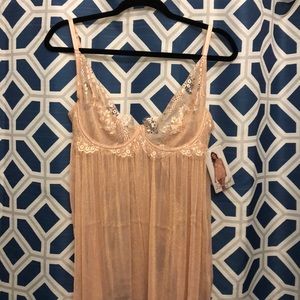 Dreamgirl Lurex Babydoll w/ foil lace cups